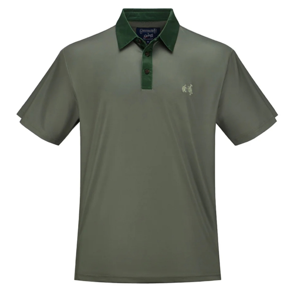 Section 119 Grateful Dead polo, green, size
